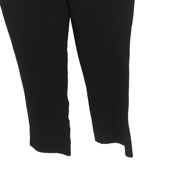 Quince Black Pull On Ponte Knit Straight Leg Pants Size M Petite Stretch - Picture 4 of 10